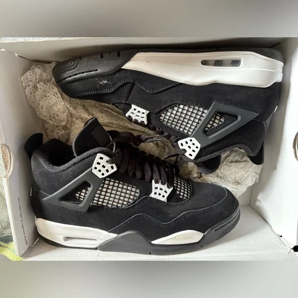 Jordan | Shoes | Air Jordan 4 Retro Black And White Mens  display picture 3